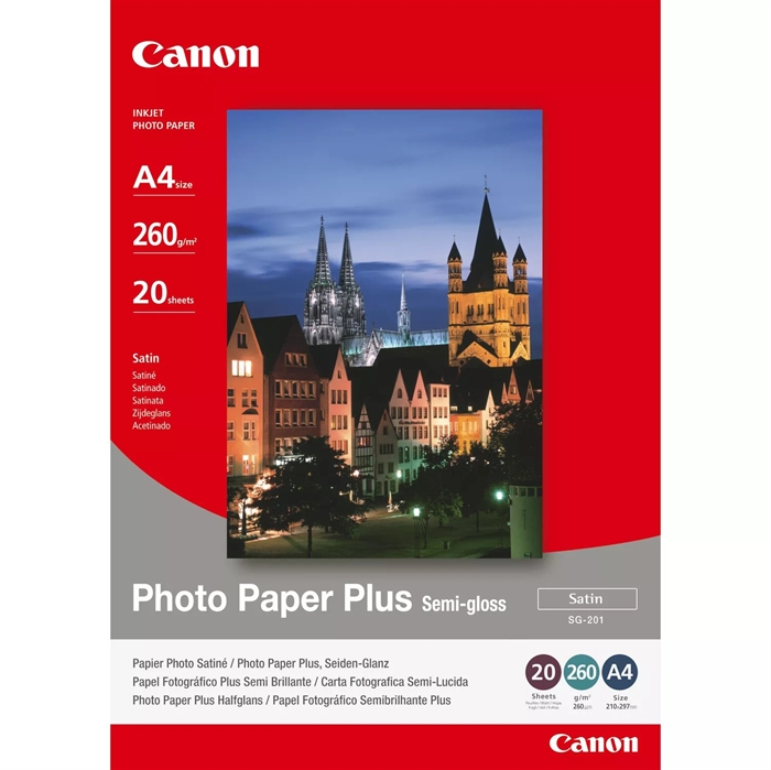 Canon SG-201 Photo Plus Semi-gloss 260g/m² - A4, 20 listova