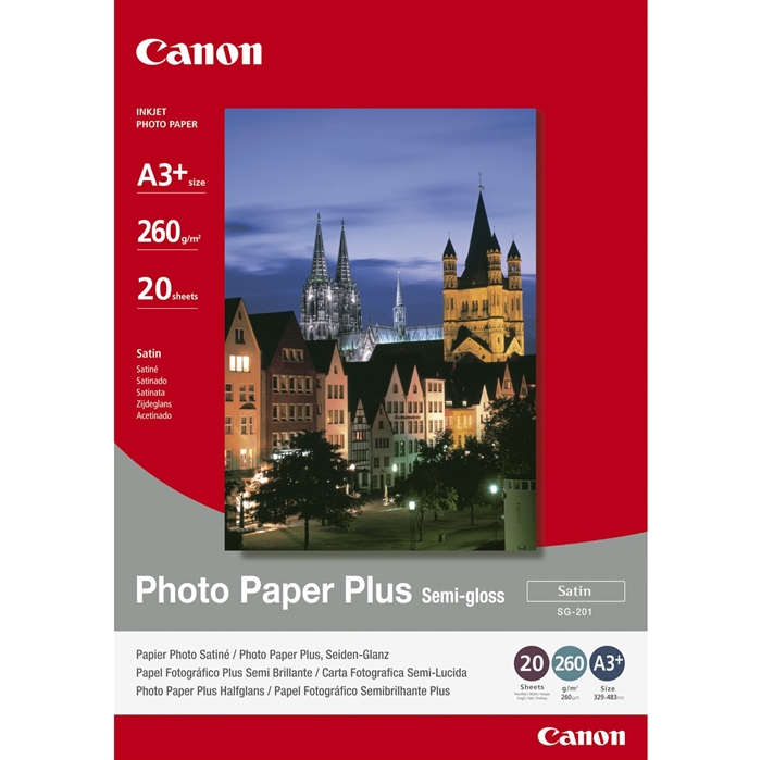 Canon Photo Plus Semi-Gloss 260g/m² - A3+, 20 listova