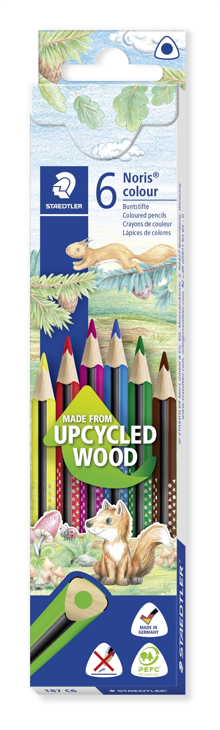 Staedtler olovka u boji Noris Upcycled Wood trokutasta (6)