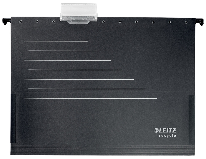 Leitz Hanging Folder with Side Closure Recycle A4 Black