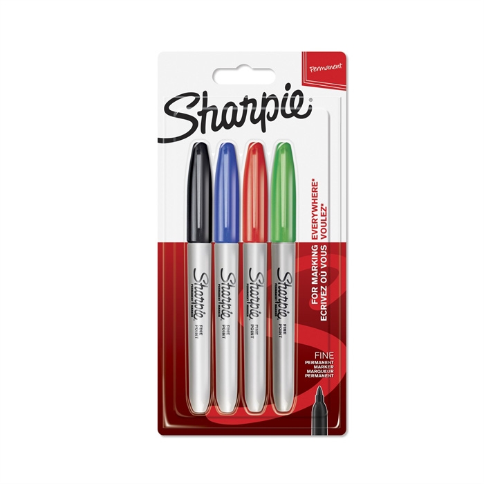 Sharpie marker Fine Basic 1,0 mm pakiranje od 4 komada