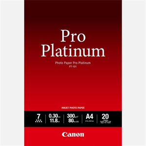 Canon Photo Paper Pro Platinum 300g/m² - A4, 20 listova