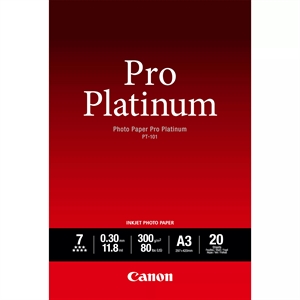 Canon Photo Paper Pro Platinum 300g/m² - A3, 20 listova