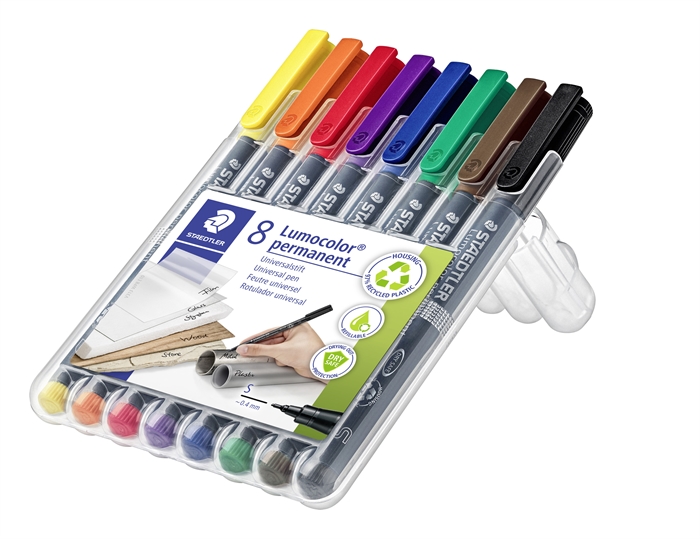 Staedtler marker Lumocolor Perm 0,4 mm razne boje (8)