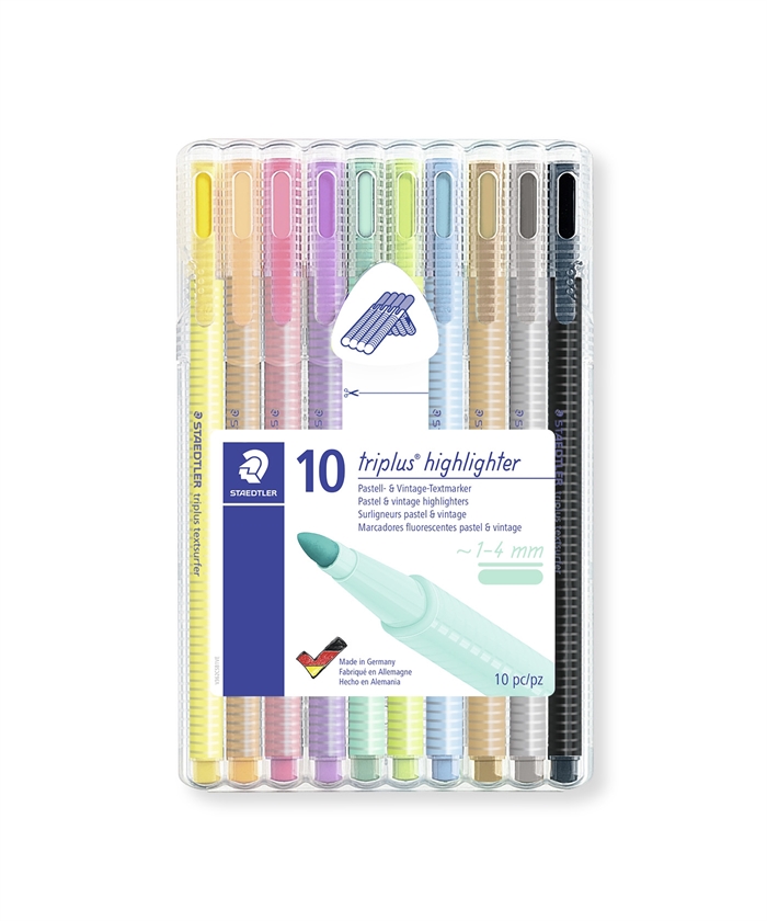 Staedtler Highlighter Textsurfer Triplus set od 10 pastelnih boja