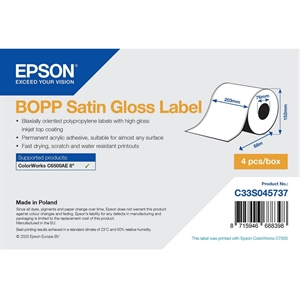 Epson BOPP Satin Gloss naljepnica - kontinuirana rola: 203 mm x 68 m