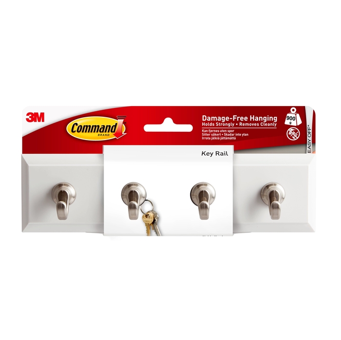 3M Command key hanger with quartz finish HOM18-Q