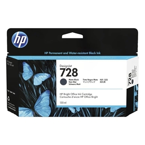 HP 728 130-ml Matte Black DesignJet uložak