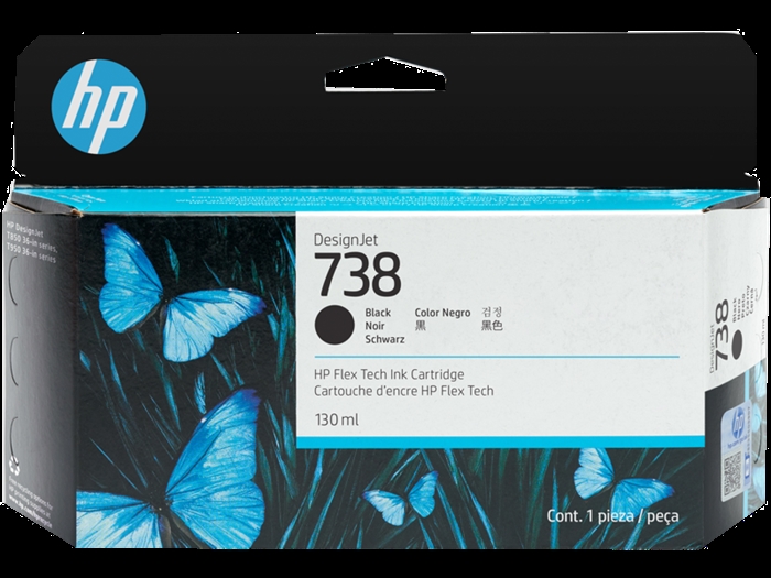 HP 738 crni DesignJet tintni uložak od 130 ml