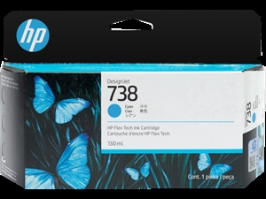 HP 738 130-ml Cyan DesignJet tintni uložak