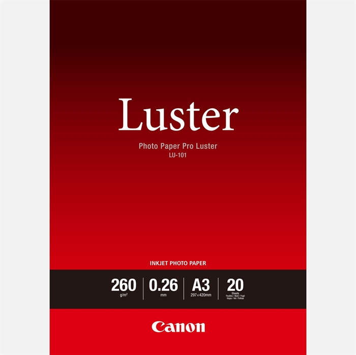 Canon Photo Paper Pro Luster 260g/m² - A3, 20 listova