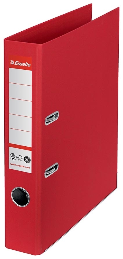 Esselte Lever Arch File No1 POB CO²-Comp A4 50mm red