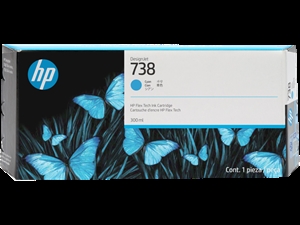 HP 738 300 ml Cyan DesignJet tintni uložak