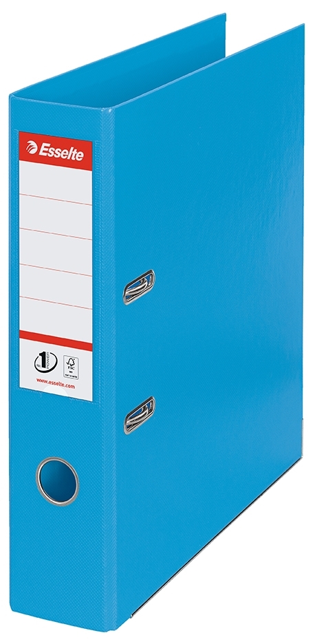 Esselte Lever Arch No1 Power PP A4 75mm light blue.