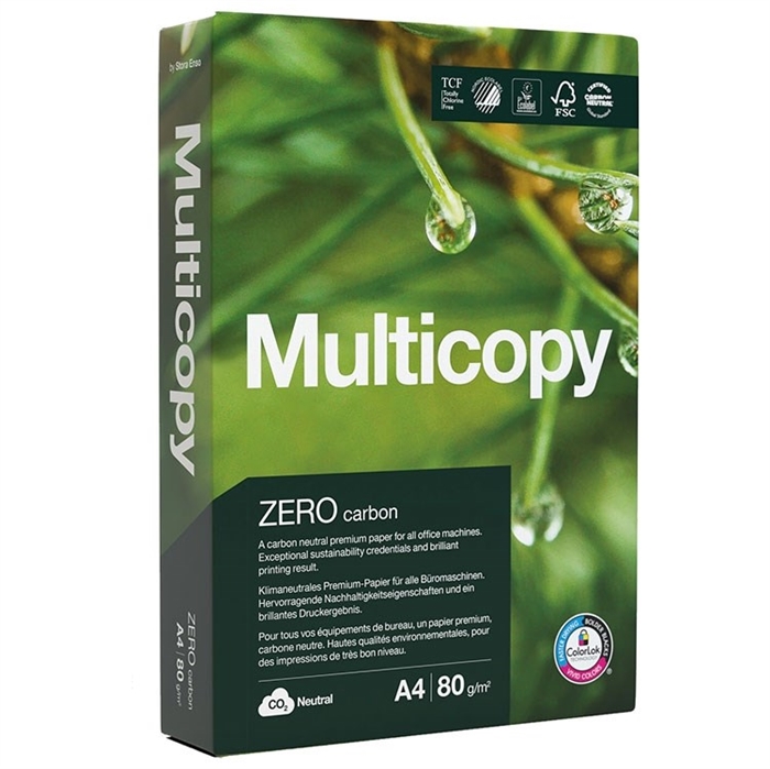 A4 MultiCopy Zero 80 g/m² kopirni papir - paket od 500 listova