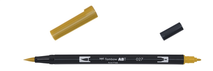 Tombow Marker ABT Dual Brush 027 tamno oker