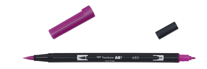 Tombow Marker ABT Dual Brush 685 duboko magenta