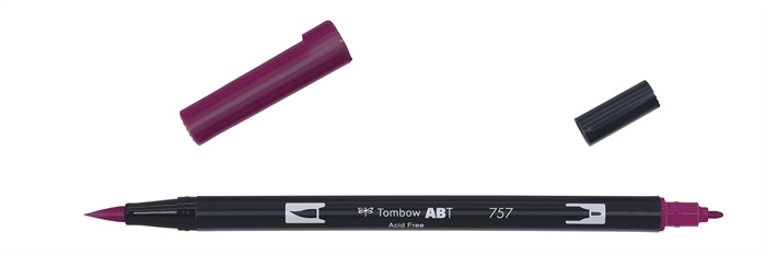 Tombow Marker ABT Dual Brush 757 port crveni