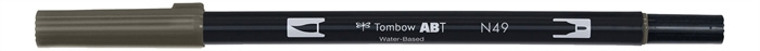 Tombow Marker ABT Dual Brush N49 toplo siva 8