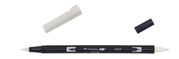 Tombow Marker ABT Dual Brush N89 toplo siva 1