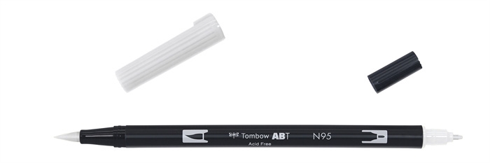 Tombow Marker ABT Dual Brush N95 hladno siva 1