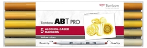 Tombow Alkoholni marker ABT PRO Dual Brush 5P-5 žute boje (5)