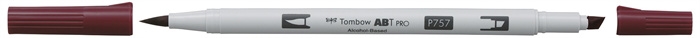 Tombow Alkoholni marker ABT PRO Dual Brush 757 port crveni