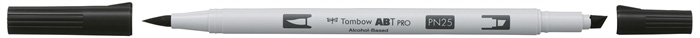 Tombow Marker alkohol ABT PRO Dual Brush N25 svjetiljka crna.