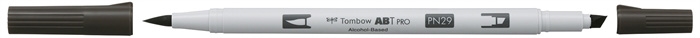 Tombow Marker alkohol ABT PRO Dual Brush N29 toplo siva 13