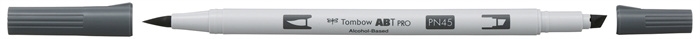 Tombow Marker alkohol ABT PRO Dual Brush N45 hladno siva 10