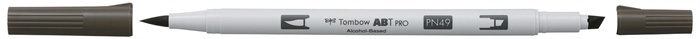 Tombow Marker alkohol ABT PRO Dual Brush N49 toplo siva 8