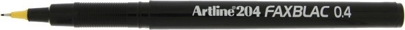 Artline Fibre Tip Pen 204 FAX black