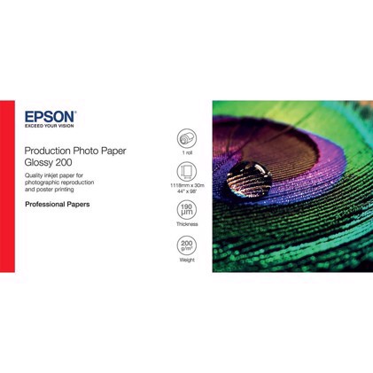 Epson Production Photo Paper Glossy 200 44" x 30 metaras