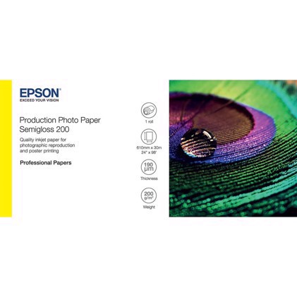 Epson Production Photo Paper Semigloss 200 36" x 30 metaras