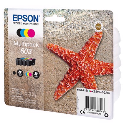 Epson T03U Multipack 4-bojni tintni uložak 603