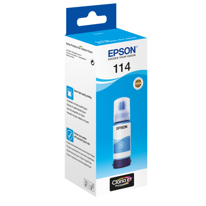 Bočica s cijan tintom Epson 114 EcoTank