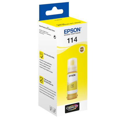 Bočica žute tinte Epson 114 EcoTank