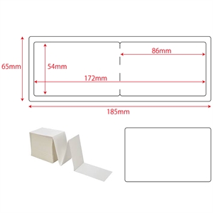 Bedž posjetitelja, 54 mm X 86 mm