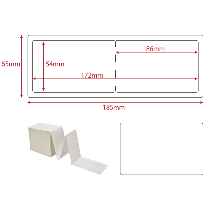 Bedž posjetitelja, 54 mm X 86 mm