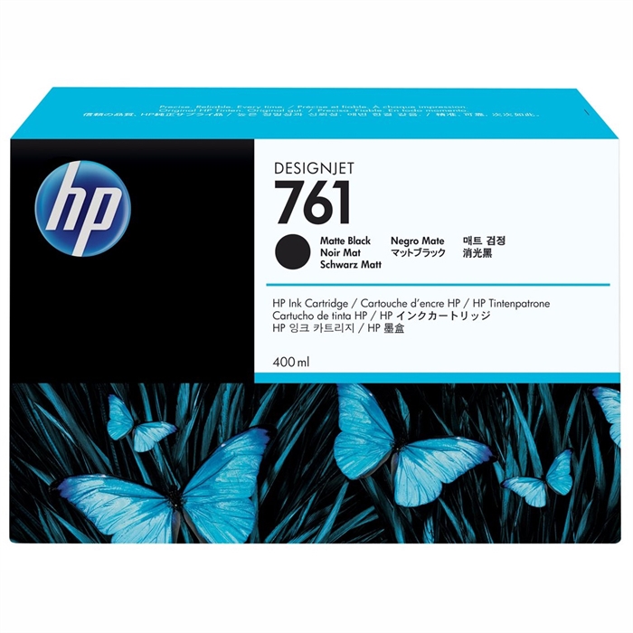 HP 761 matte black cartridge, 400 ml