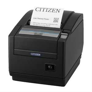 Citizen CT-S601II, 8 točaka/mm (203 dpi), rezač, crna