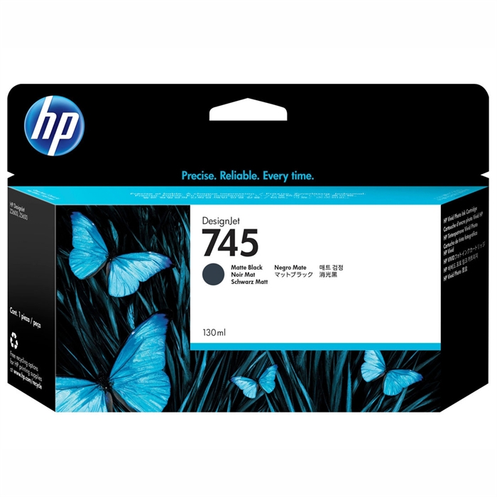 HP 745 matte black cartridge, 130 ml