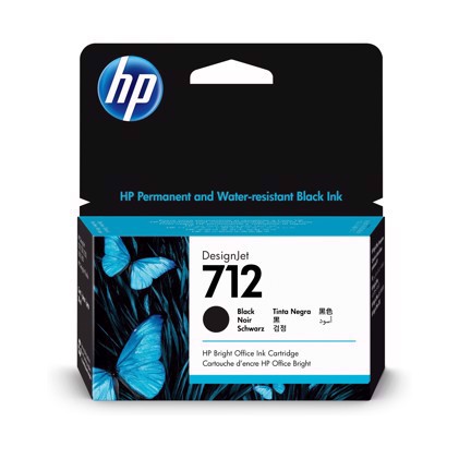 HP 712 crni DesignJet tintni uložak od 38 ml