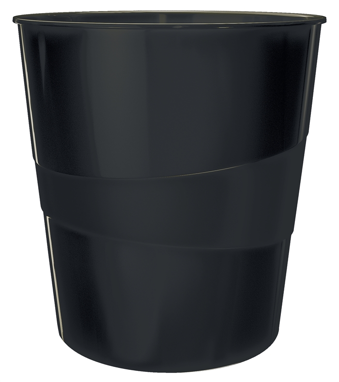 Leitz Paper Bin Plus WOW 15L black