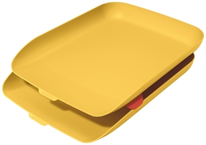 Leitz Letter Tray Set Cosy yellow (2)