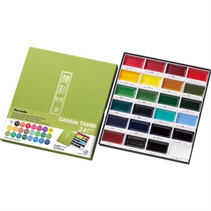 ZIG GANSAI TAMBI Aquarel set od 24 boje