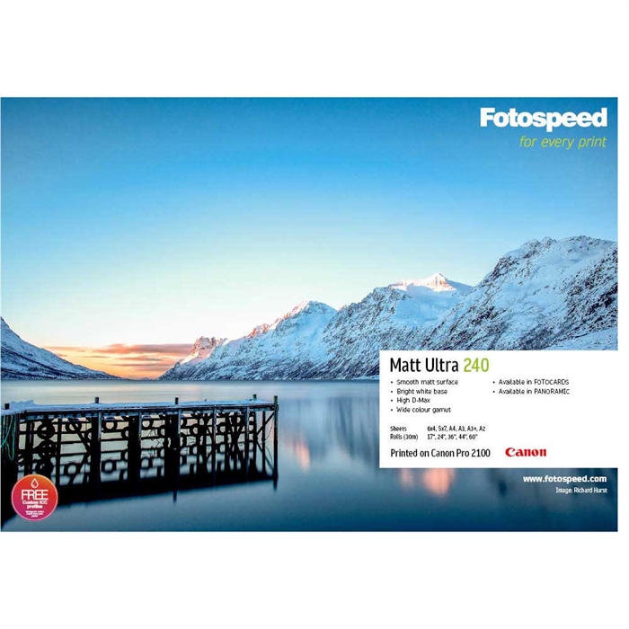 Fotospeed Matt Ultra 240 g/m² - 17" x 30 metaras