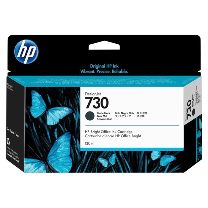 HP 730 130-ml Matte Black DesignJet uložak