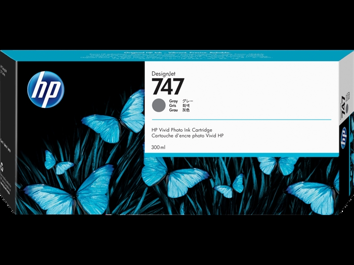 HP 747 300-ml sivi DesignJet uložak