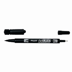 Pilot Marker Twin Marker BG crni